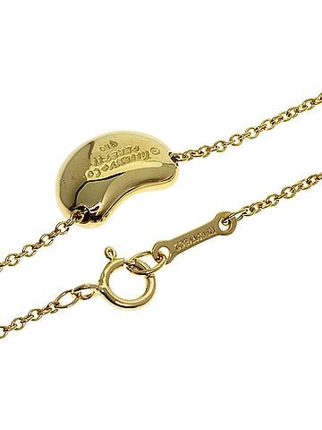 Tiffany & Co. Tiffany Bean Necklace, 18K Yellow Gold, Women's, TIFFANY&Co. (view 2)
