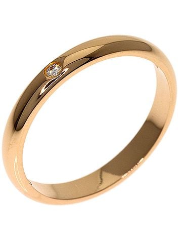 Cartier Cartier Wedding 1P Diamond Ring #49 18K Pink Gold Women's CARTIER (view 2)