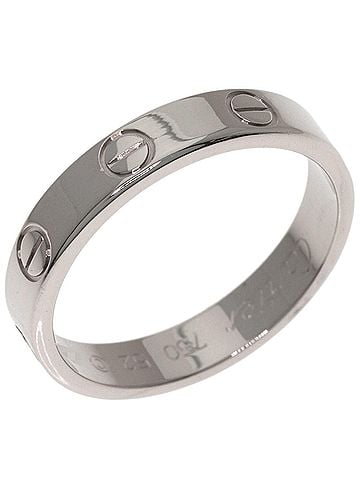 Cartier Cartier Mini Love Ring #52, 18K White Gold, Women's Ring, CARTIER (view 2)