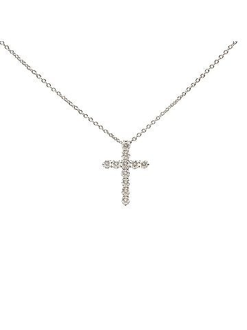 Tiffany & Co. Tiffany & Co. Pt950 Platinum Diamond Necklace Silver (view 1)