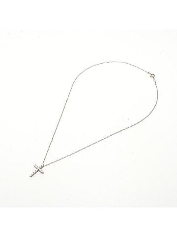 Tiffany & Co. Tiffany & Co. Pt950 Platinum Diamond Necklace Silver (view 2)