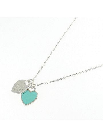 Tiffany & Co. Tiffany & Co. Return to Mini Double Heart Tag Necklace (view 2)
