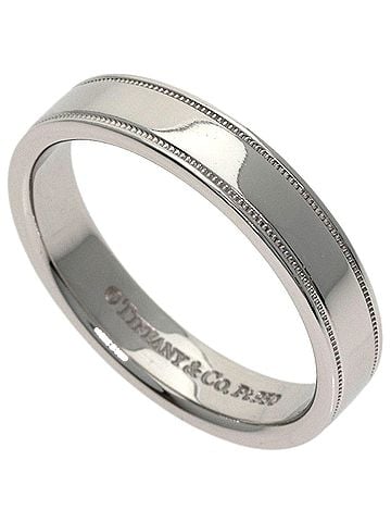 Tiffany & Co. Tiffany & Co. Milgrain Ring, Platinum PT950, Women's Ring. (view 1)