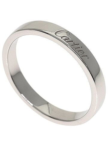 Cartier Cartier Engraved #55 Ring, Platinum PT950, Women's, CARTIER (view 1)