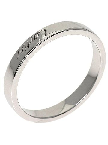 Cartier Cartier Engraved #55 Ring, Platinum PT950, Women's, CARTIER (view 2)