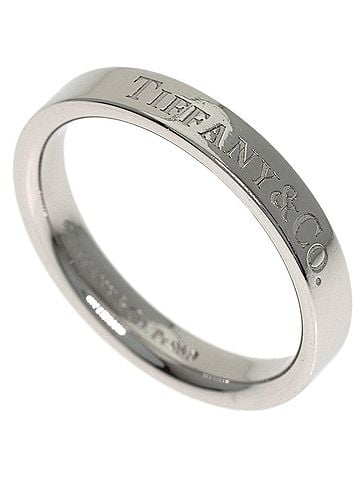 Tiffany & Co. Tiffany & Co. Flat Band Ring, Platinum PT950, Women's Ring. (view 1)