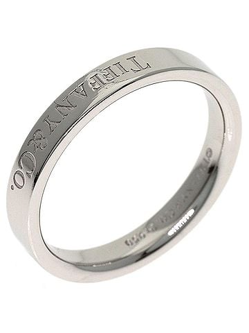 Tiffany & Co. Tiffany & Co. Flat Band Ring, Platinum PT950, Women's Ring. (view 2)