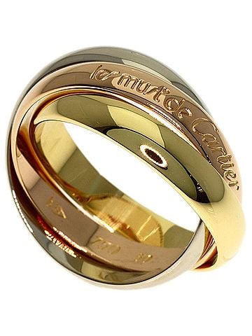 Cartier Cartier Trinity MM #50 Ring - 18K Yellow Gold/18K White Pink Gold Women's CARTIER (view 1)