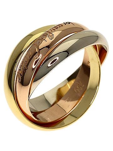 Cartier Cartier Trinity #52 Ring - 18K Yellow Gold/18K White Pink Gold Women's CARTIER (view 2)