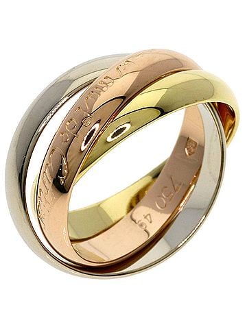 Cartier Cartier Trinity #49 Ring - 18K Yellow Gold/18K Pink White Gold Women's CARTIER (view 2)
