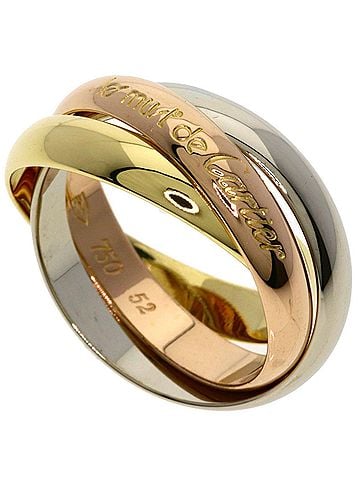 Cartier Cartier Trinity #52 Ring - 18K Yellow Gold/18K Pink White Gold Women's CARTIER (view 1)