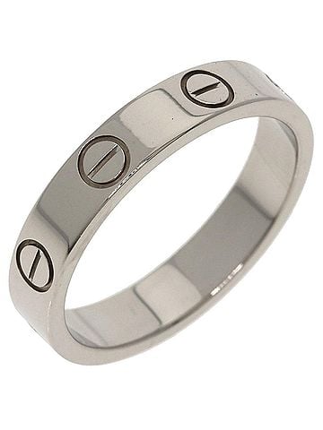 Cartier Cartier Mini Love Ring #50, 18K White Gold, Women's Ring, CARTIER (view 2)