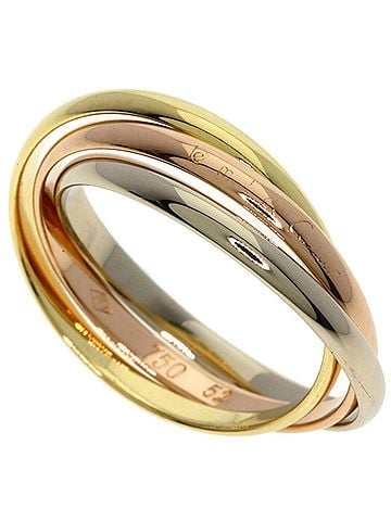 Cartier Cartier Trinity XS #52 Ring - 18K Yellow Gold/18K Pink White Gold Women's CARTIER (view 1)