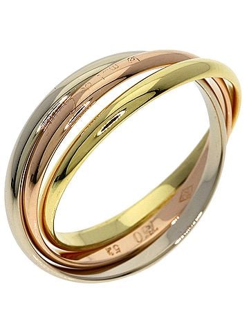 Cartier Cartier Trinity XS #52 Ring - 18K Yellow Gold/18K Pink White Gold Women's CARTIER (view 2)