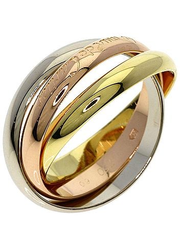 Cartier Cartier Trinity #60 Ring - 18K Yellow Gold/18K Pink White Gold Women's CARTIER (view 2)