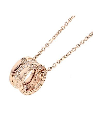 Bvlgari BVLGARI B-zero1 Legend Diamond Necklace in 18K Pink Gold. (view 1)