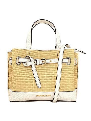 Michael Kors Michael Kors Emilia 2-Way Handbag, Leather/Straw-like, Women's (view 1)