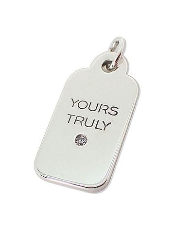 Tiffany & Co. TIFFANY & Co. 925 Diamond Tag Pendant Top (view 1)