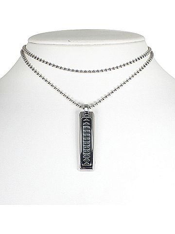 Tiffany & Co. TIFFANY & Co. MAKERS 925 Titanium Paloma Picasso Plate Necklace (view 1)