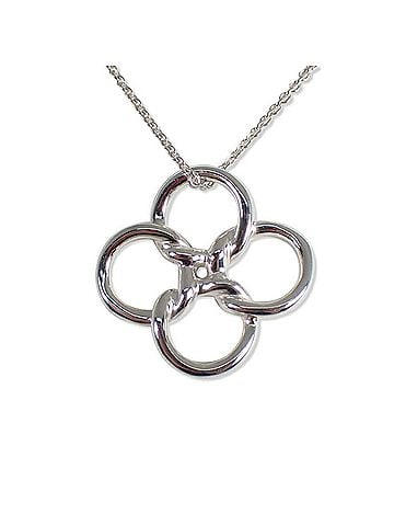 Tiffany & Co. TIFFANY & Co. 925 Loving Heart Clover Pendant Necklace (view 1)