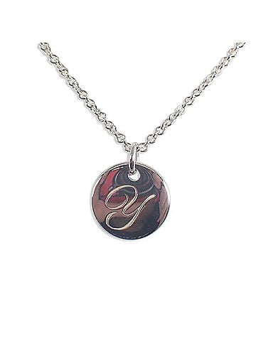 Tiffany & Co. TIFFANY & Co. 925 Initial Y Round Blade Pendant Necklace (view 2)