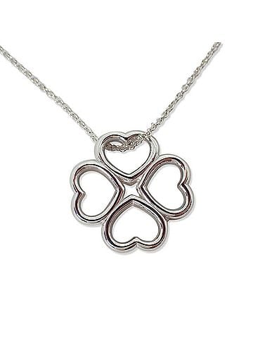 Tiffany & Co. TIFFANY & Co. 925 Loving Heart Clover Pendant Necklace (view 2)
