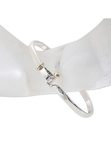 Tiffany & Co. TIFFANY & Co. 925 750 Combination Hook Eye Bangle (view 1)
