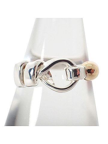 Tiffany & Co. TIFFANY & Co. 925 750 Love Knot Combination Ring (view 1)