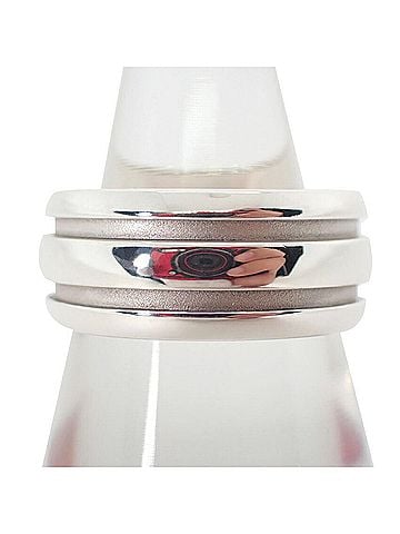 Tiffany & Co. TIFFANY & Co. 925 Grooved Double Line Ring (view 2)
