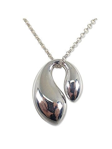 Tiffany & Co. TIFFANY & Co. 925 Double Teardrop Pendant Necklace (view 2)