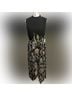 Tahari 100% Polyester Floral Black Green Blue Orange Casual Dress Size 10 - photo 6