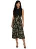 Tahari 100% Polyester Floral Black Green Blue Orange Casual Dress Size 10 - photo 1