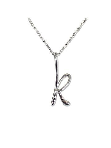 Tiffany & Co. TIFFANY & Co. 925 Initial K Pendant Necklace (view 2)