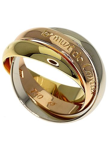 Cartier Cartier Trinity #45 Ring - 18K Yellow Gold/18K White Pink Gold Women's CARTIER (view 1)