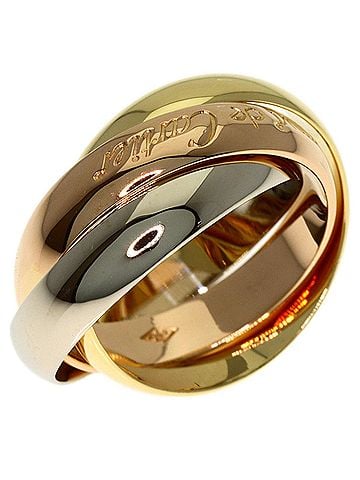 Cartier Cartier Trinity #45 Ring - 18K Yellow Gold/18K White Pink Gold Women's CARTIER (view 2)