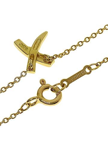 Tiffany & Co. Tiffany Graffiti X Necklace, 18K Yellow Gold, Women's, TIFFANY&Co. (view 2)