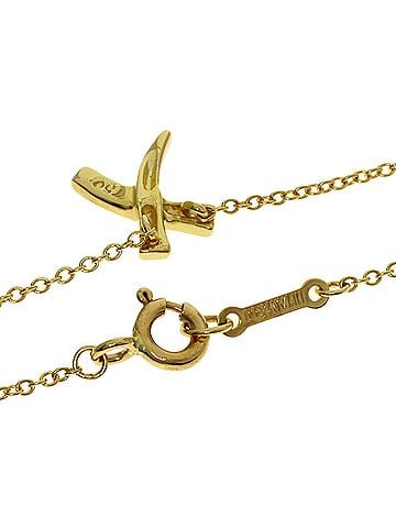 Tiffany & Co. Tiffany Graffiti X Necklace, 18K Yellow Gold, Women's, TIFFANY&Co. (view 2)
