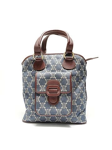 Céline Celine Paris Macadam handbag, blue (view 1)