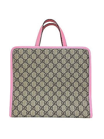 Gucci GUCCI Children's GG Supreme 3D Strawberry Tote Bag Handbag 630589 Beige Women's (view 2)