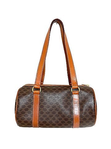 Céline CELINE Old M94 Macadam Pattern Mini Boston Bag Handbag Drum Brown Women's (view 2)