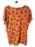 Coco & Shay Animal Print Orange Short Sleeve Blouse Size 3X - photo 2
