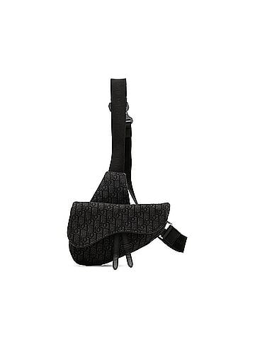 Dior Oblique Canvas Saddle Crossbody (view 1)