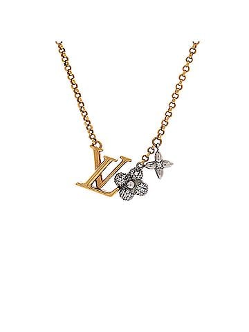 Louis Vuitton LV Gram Pendant Necklace Metal with Crystals (view 1)
