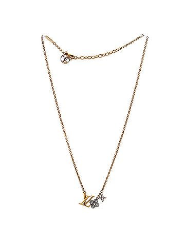 Louis Vuitton LV Gram Pendant Necklace Metal with Crystals (view 2)