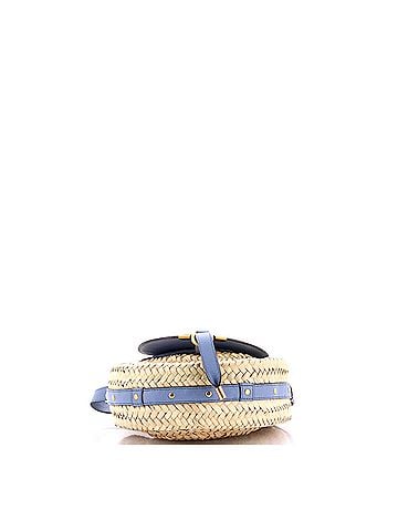Chloé Marcie Basket Crossbody Bag Raffia and Leather Small (view 2)