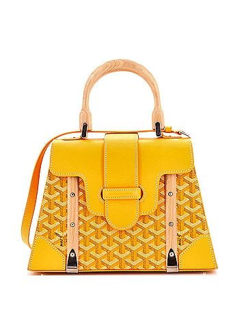 Goyard Saigon Top Handle Bag Coated Canvas with Leather PM (view 1)