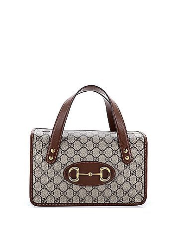 Gucci Horsebit 1955 Boston Bag GG Coated Canvas Small (view 1)