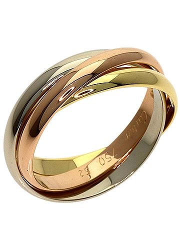 Cartier Cartier Trinity SM #52 Ring - 18K Yellow Gold/18K White Pink Gold Women's CARTIER (view 2)