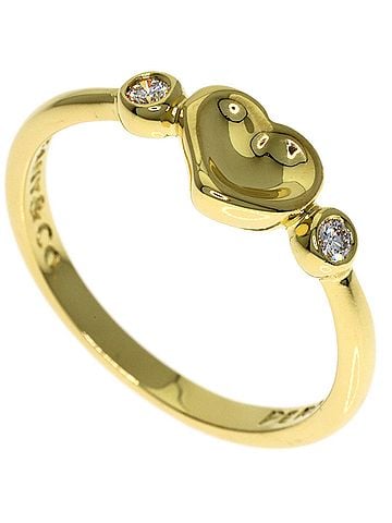 Tiffany & Co. Tiffany & Co. Closed Heart 2-Piece Diamond Ring, 18K Yellow Gold, Women's. (view 1)