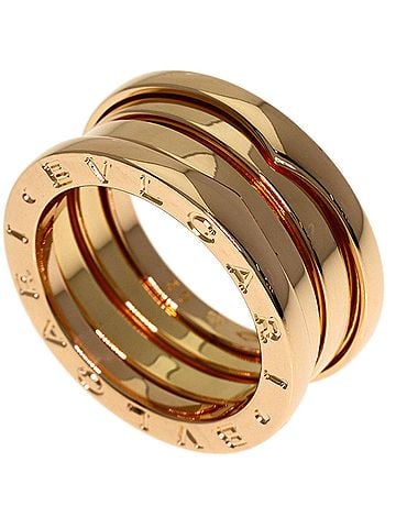 Bvlgari BVLGARI B-zero1 2-band ring #50, 18K pink gold, women's. (view 1)